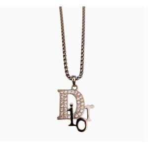 Silver Logo Charm Repurposed on Stainless Steel Necklace Chain